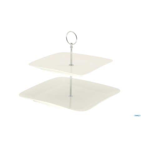 B.B. WHITE-ALZATA 2 PIANI QUADRA CM.27X27X23,5 BA1049-Z02