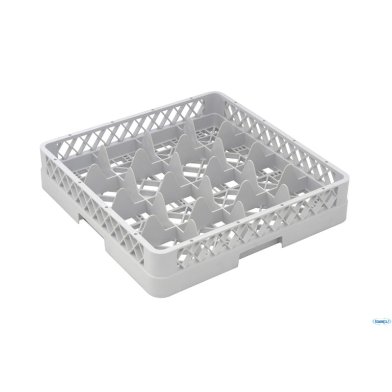 BASE 16 SCOMPARTI GRIGIA CM.50X50 PER LAVASTOVIGLIE  RBASE16
