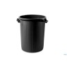 BIDONE PORTA IMMONDIZIA NERO LT. 70 CM 45X60H - SENZA COPERCHIO -  25080