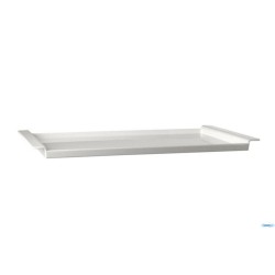 BROTSTATION-VASSOIO PORTATAGLIERE CM 59,5X35,5H3,5 MELAMINA  BIANCO