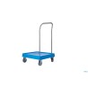 CARRELLINO X CESTE 4 RUOTE CON MANICO INOX CM.57,5X54,5XH.92 RCARRM