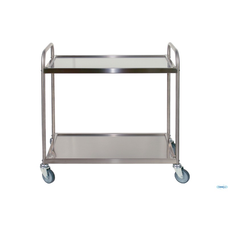 CARRELLO INOX 2 PIANI CM 103X53X92      SME2100