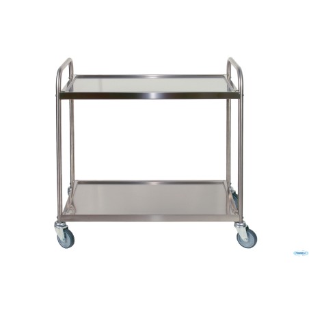 CARRELLO INOX 2 PIANI CM 103X53X92      SME2100