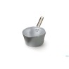 CASSERUOLA CONICA 3 MM ALLUMINIO 1 MANICO TUBOLARE INOX  CM.16 H 8 LT 1,7 SENZA COPERCHIO