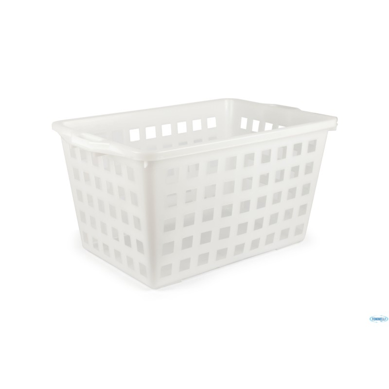 CESTA FORATA CM.63X45X35 BIANCO 2200HD