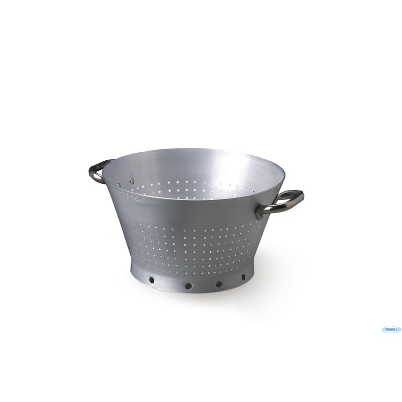COLAPASTA CONICO 2 MM CM 36 H ALLUMINIO CON DUE MANIGLIE INOX COLAPASTA CONICO 2 MM CM 36 H ALLUMINIO CON DUE MANIGLIE INOX