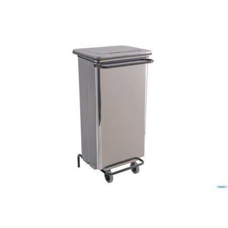 CONTENITORE RIFIUTI A PEDALE INOX BRILLANTE 110 L CM 48X42 H 96,5    790624