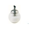 DOSAZUCCHERO VETRO-INOX 150 ML ROTONDO CM 8,4H12