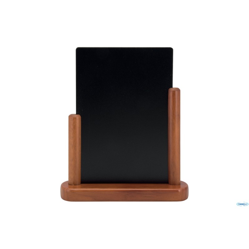 ELEGANT - LAVAGNA DA TAVOLO, BASE IN LEGNO COLORE MOGANO MODELLO GRANDE A4 CM 27X7,1 H 32,3       ELE-M-LA
