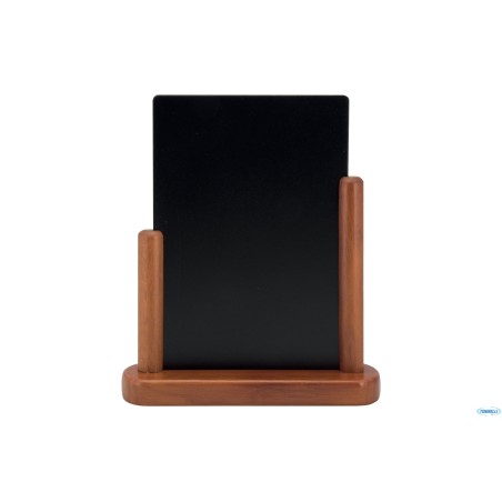 ELEGANT - LAVAGNA DA TAVOLO, BASE IN LEGNO COLORE MOGANO MODELLO GRANDE A4 CM 27X7,1 H 32,3       ELE-M-LA
