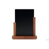 ELEGANT - LAVAGNA DA TAVOLO, BASE IN LEGNO COLORE MOGANO MODELLO GRANDE A4 CM 27X7,1 H 32,3       ELE-M-LA