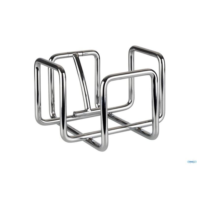 HERO-PORTATOVAGLIOLI CM 14,5X14,5H10 METALLO CROMATO HERO-PORTATOVAGLIOLI CM 14,5X14,5H10 METALLO CROMATO