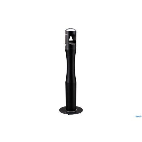 PORTACENERE INOX COLONNA SAGOMATO BIRKIN NERO