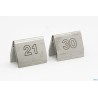 SEGNAPOSTO ACCIAIO INOX-CONFEZIONE NUMERI INCISO A LASER DA 21 A 30 CM 6,5X3,5 H4    31N21-30
