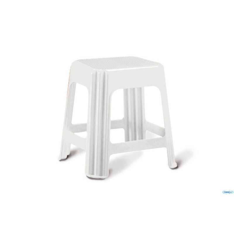 SGABELLO NOVANTA 42X34X42 BIANCO   7590M