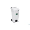 URBAN ECO SYSTEM-BIDONE LT.80 BIANCO CON PEDALE 25604