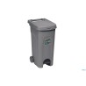 URBAN ECO SYSTEM-BIDONE LT.80 GRIGIO POLVERE CON RUOTE E PEDALE 25603