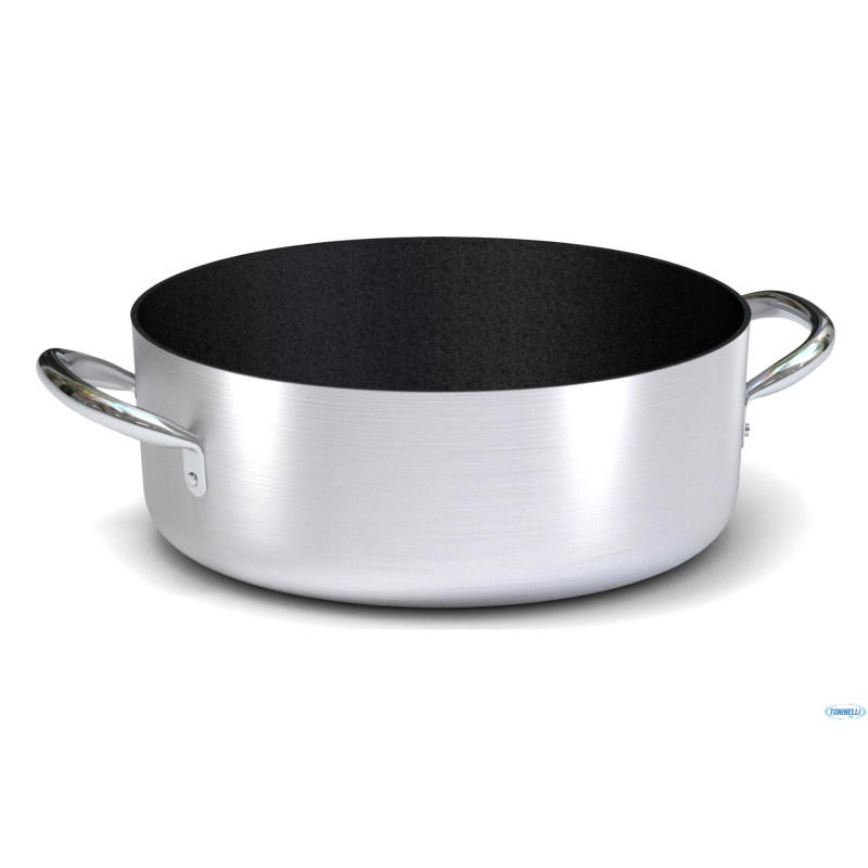 6700-IND CASSERUOLA BASSA 2 MANIGLIE PER INDUZIONE CM 32