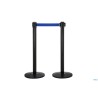 ALFA-COLONNA METALLO NERO CM.36XH.95 CON NASTRO BLU RETRAIBILE 2MT.  103340