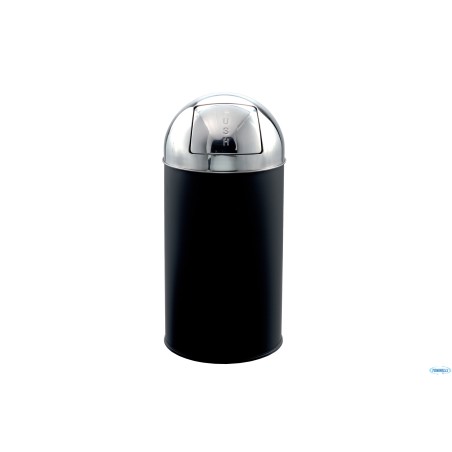 APOLLINO-GETTACARTE PUSH NERO CON COPERCHIO INOX 40LT. CM.35XH.74  106053