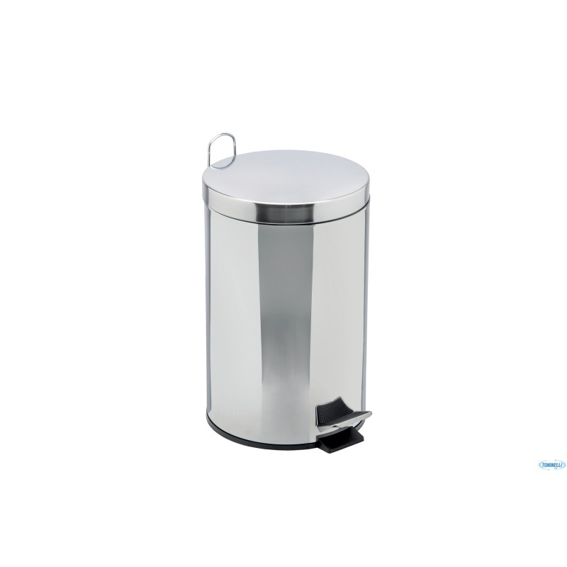 BIN GALVA-PATTUMIERA A PEDALE CON SECCHIO IN ACCIAIO GALVANIZZATO 12L CM 32 H 40   106412