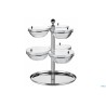 BUFFET-CAROSELLO GIREVOLE INOX CON 6 CIOTOLE CM.56XH.70 50951554