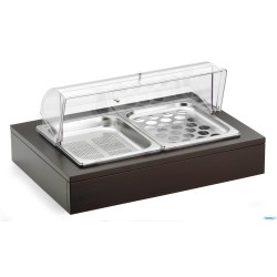 BUFFET-DOPPIO VASSOIO PORTA UOVO-VERDURA CON CUPOLA CM.64X46XH.30  51132830