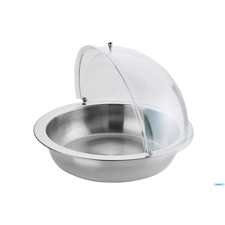 BUFFET-PIATTO PORTA PANE INOX CON CUPOLA CM.47,5XH.34 50951348