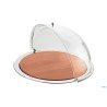 BUFFET-PIATTO PORTAFORMAGGI INOX CON TAGLIERE E CUPOLA CM.47,5XH.34  50951448