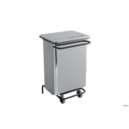 CONTENITORE RIFIUTI A PEDALE INOX BRILLANTE 70 L CM 48X42 H 75,5   790630