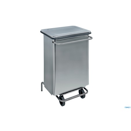 CONTENITORE RIFIUTI MOBILE A PEDALE AUTOESTINGUENTE 70 L CM 48X42 H 75,5   790660