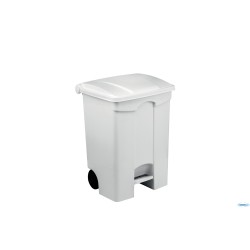 CONTITOP MOBILE-CONTENITORE RIFIUTI MOBILE A PEDALE BIANCO 70L CM 50X40 H 66    115570