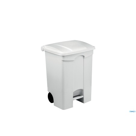 CONTITOP MOBILE-CONTENITORE RIFIUTI MOBILE A PEDALE BIANCO 70L CM 50X40 H 66    115570