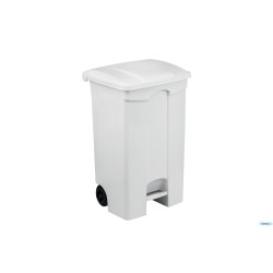CONTITOP MOBILE-CONTENITORE RIFIUTI MOBILE A PEDALE BIANCO 90L CM 50X40 H 82 115590