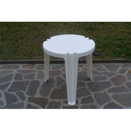 GIGLIO-TAVOLO MONOBLOCCO CM 70 3GAMBE BIANCO