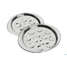 PIATTO LUMACHE INOX 12 POSTI CM 22X19