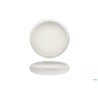GENESYS EVO BIANCO-PIATTO ALTO NIDO CM.27 IN PORCELLANA CON FINITURA ESTERNA A BUCCIA D'ARANCIA