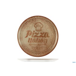 RECIPES NAPOLI-PIATTO PIZZA CM 31 CON DECORO CAPPELLO COLORE BISQUIT