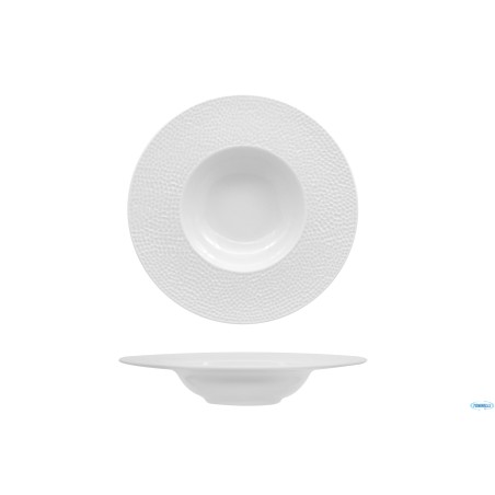 ZEN TUNISIE MARTELLATO BIANCO-PASTA BOWL CM.27  8900727