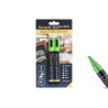 SET 2 PENNARELLI A GESSO LIQUIDO SINGOLO, PUNTA MEDIA 2-6 MM, COLORE VERDE IN BLISTER     BL-SMA510-GR