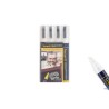 SET 4 PENNARELLI A GESSO LIQUIDO, PUNTA MEDIA 2-6 MM, COLORE BIANCO   SMA510-V4-WT