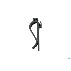SUPPORTO PORTA TAG CON CLIP SET DA 6 PEZZI, COLORE NERO, TAG NON INCLUSA   TAG-HLD-CP