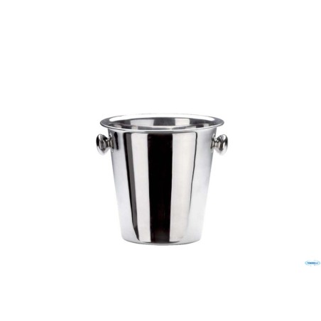 BASIC-SECCHIELLO CHAMPAGNE ACCIAIO INOX  CON MANIGLIE 21,5 H 21CM 90605013