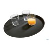GASTRO-VASSOIO CM 27,5XH.2 CM FIBRA DI VETRO, SUPERFICIE ANTISCIVOLO NERA