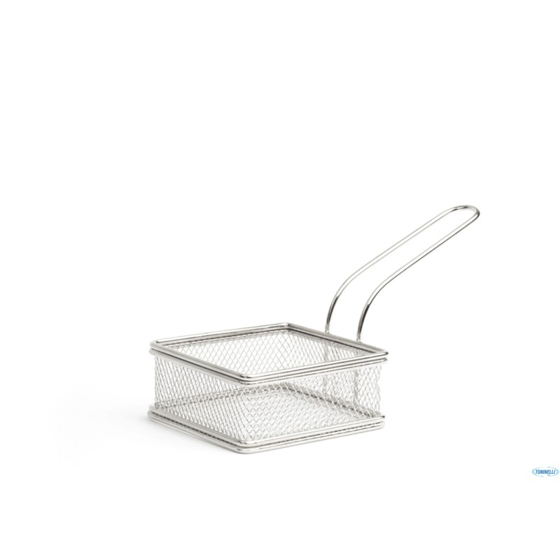 AL ANDALUS - MINI CESTINO FRITTI INOX CM11X11 H4,5 7488 AL ANDALUS - MINI CESTINO FRITTI INOX CM11X11 H4,5 7488