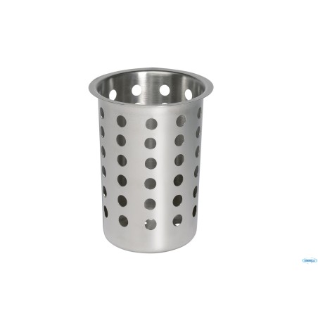 CESTINO PORTAPOSATE INOX SATINATO TONDO CM.9,7XH.13,7  11999