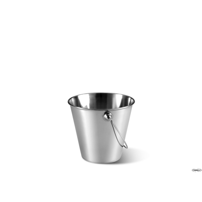 GOURMET - MINI CESTINO INOX CON MANICO DIAMETRO CM8,5 H 9 0,32L   7103