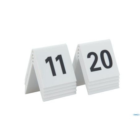 SEGNAPOSTO-CONFEZIONE NUMERI DA 11 A 20 TN-11-20-WT