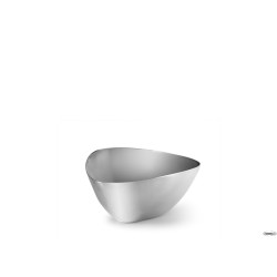 ACCESSORIO BAR - COPPETTA TRIANGOLARE INOX CM 9X9 H 4,5