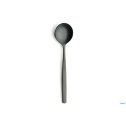 ATLANTIDA ICE BLACK-CUCCHIAIO DOLCE INOX 18-10 CM.16,3 MM.5